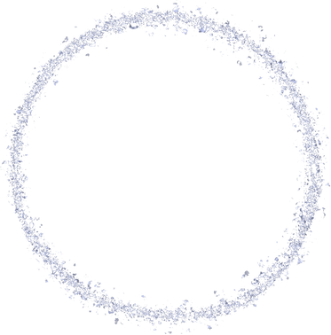 Silver glitter circle