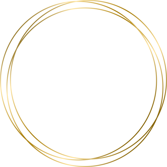 gold circle frame