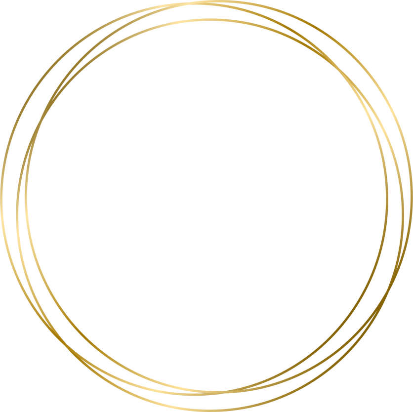 gold circle frame