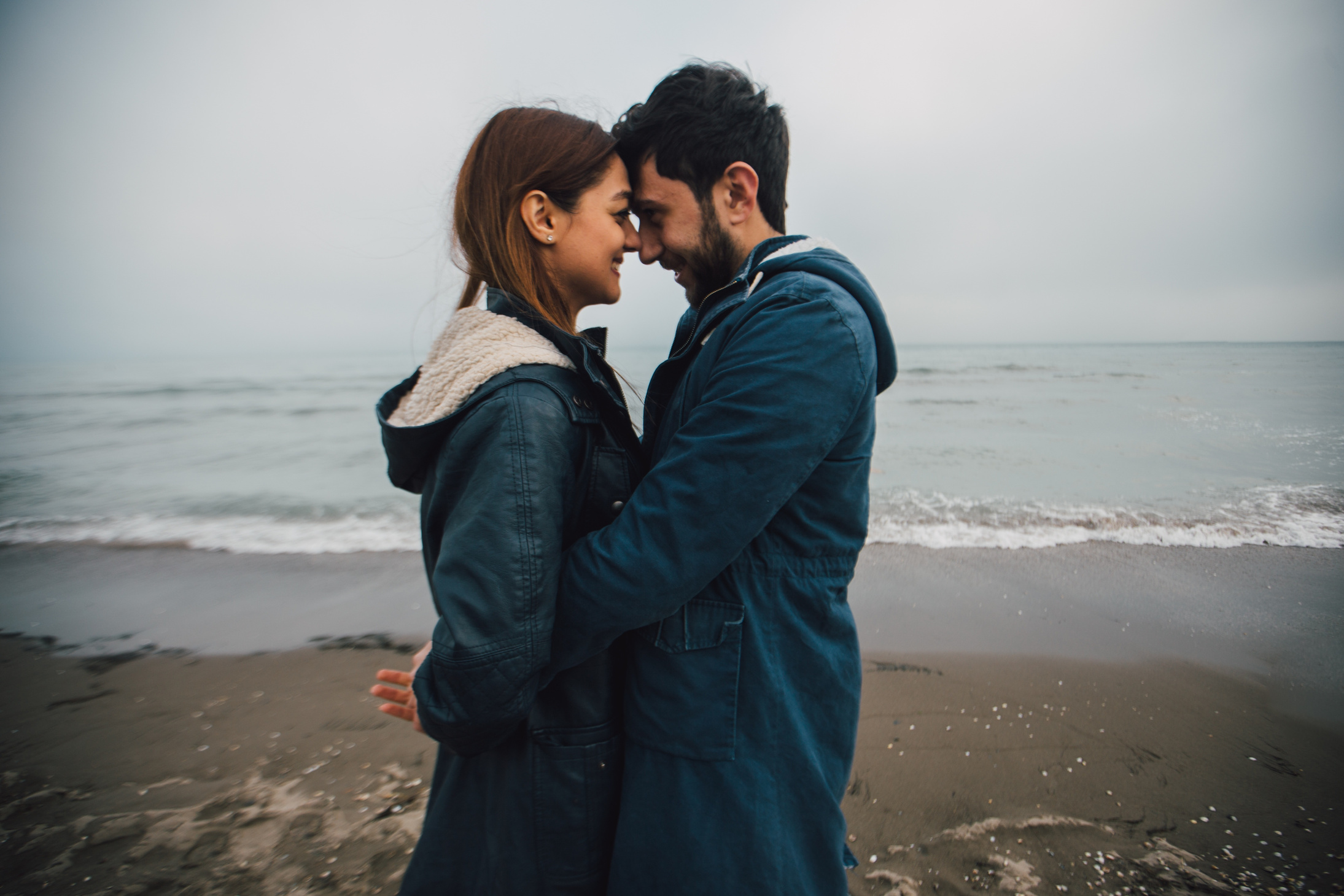 Couple In Love by the Beach