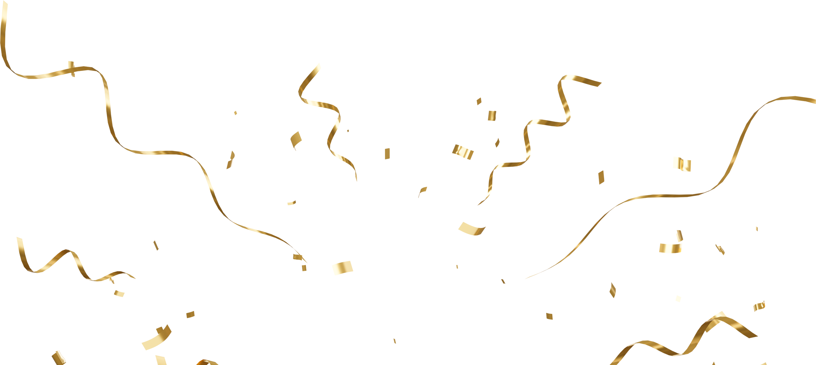 Floating Gold Confetti