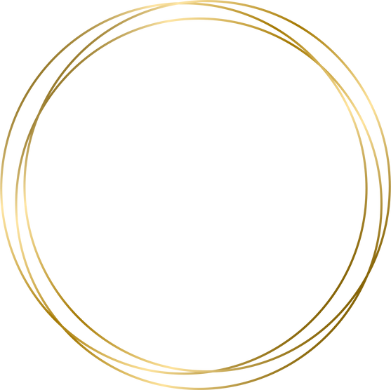 gold circle frame