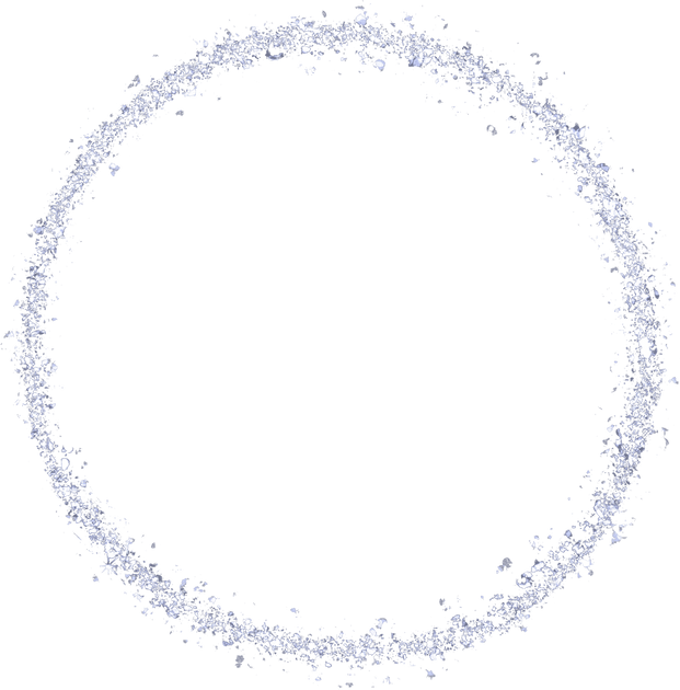 Silver glitter circle