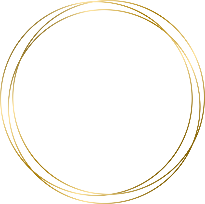 gold circle frame