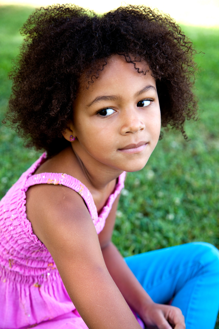 Beautiful 5 year old African American Girl