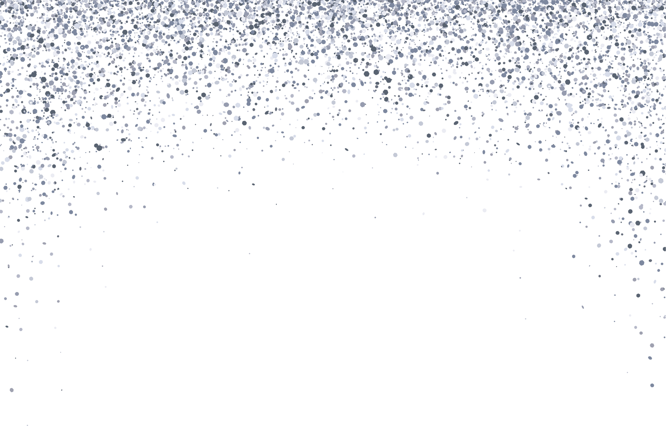 Silver Glitter Arch Border