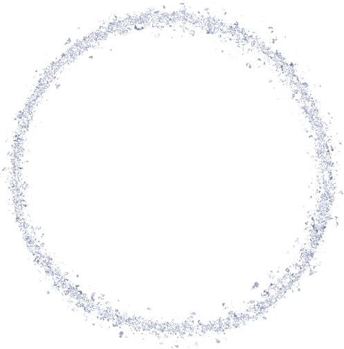 Silver glitter circle